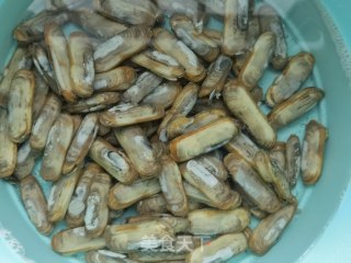 低脂安康好食～蒜喷鼻春葵蛏子的做法步调：1