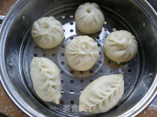 喷鼻菇芥菜豆腐包的做法步调：13