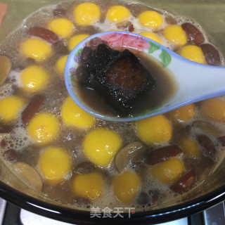 三白酒酿北瓜汤圆的做法步调：7