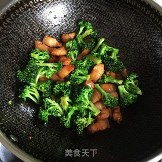 西兰花炒肉的做法步调：5