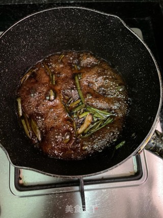 北瓜蒸葱油排骨的做法步调：4