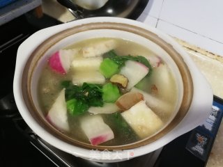 咸肉喷鼻芋萝卜煲的做法步调：8