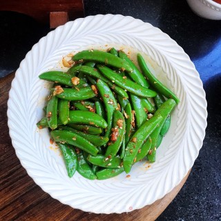 蒜泥拌苦豆的做法步调：5