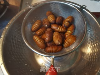干煸茧蛹的做法步调：5