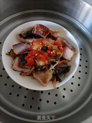 蒸腊鱼的做法步调：8