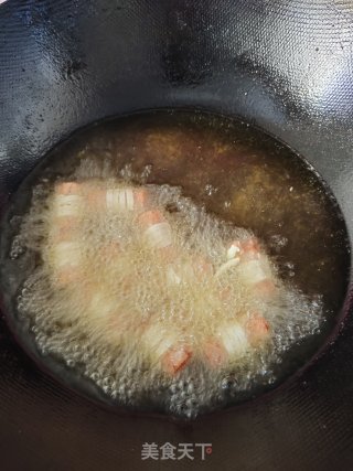 里条裹腊肠的做法步调：7