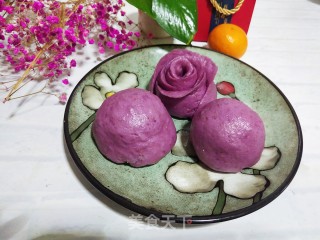 紫薯芋泥包的做法步调：9