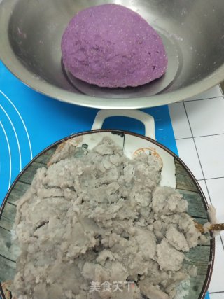 紫薯芋泥包的做法步调：1