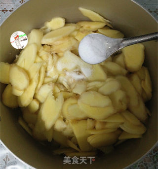 糖醋仔姜的做法步调：3