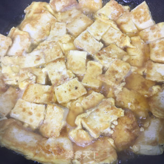 鸡蛋喷鼻煎豆腐的做法步调：5