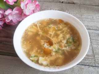 黄瓜蛋花汤的做法步调：12