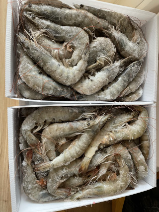 烤虾的做法步调：1