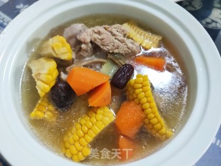 棒骨玉米汤的做法步调：12