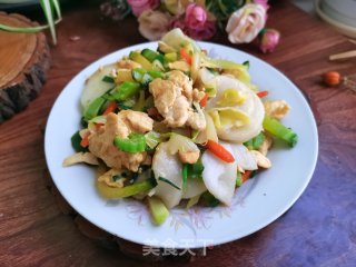 时蔬炒年糕的做法步调：7