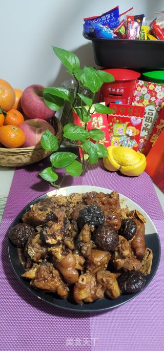 收菜蚝豉焖猪脚的做法步调：18