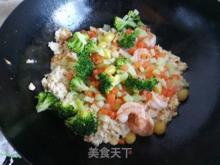 无米豆腐炒饭的做法步调：8