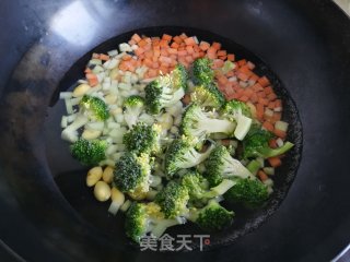 无米豆腐炒饭的做法步调：4