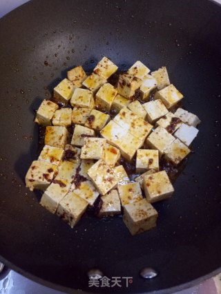 火煮豆腐的做法步调：3
