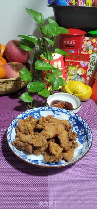 炸五花肉的做法步调：14