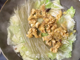 小酥肉年夜烩菜的做法步调：8