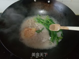 钱袋蛋菠菜荞麦里的做法步调：9