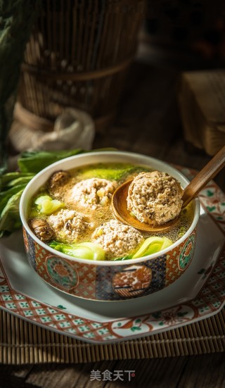 青菜肉圆汤的做法步调：8