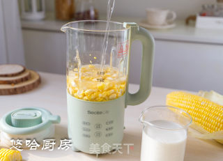 奶喷鼻玉米汁的做法步调：2