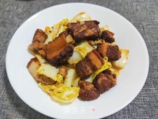五花肉烩利剑菜的做法步调：8