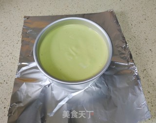 6微暇绿茶粉古早蛋糕的做法步调：15