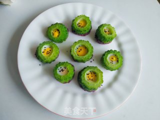 鹌鹑蛋苦瓜盏的做法步调：10