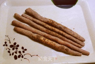 蓝莓酱山药的做法步调：1