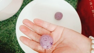 紫薯小丸子的做法步调：7