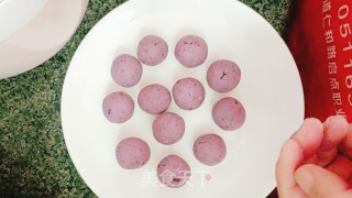 紫薯小丸子的做法步调：8