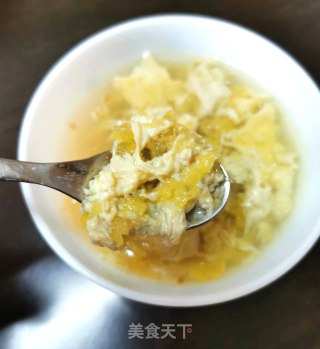 姜终蛋花汤的做法步调：7