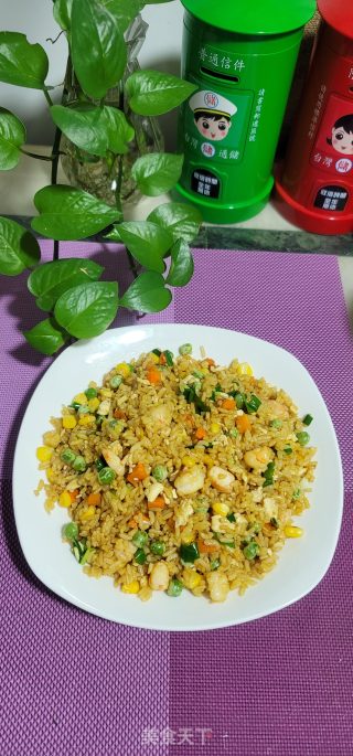 虾仁蛋炒饭的做法步调：13