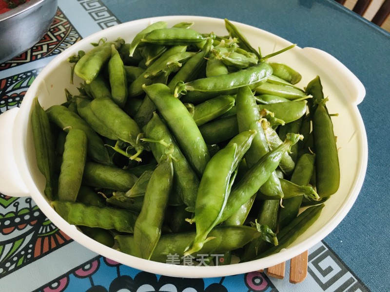 利剑火煮豌豆荚的做法