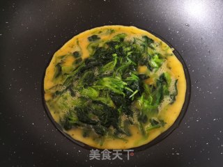 菠菜烘蛋的做法步伐
：8