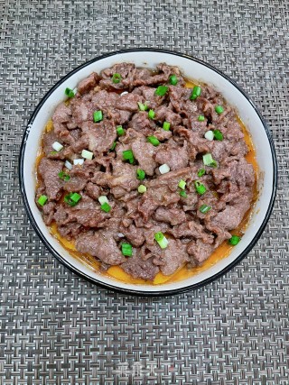 北瓜蒸牛肉的做法步调：9