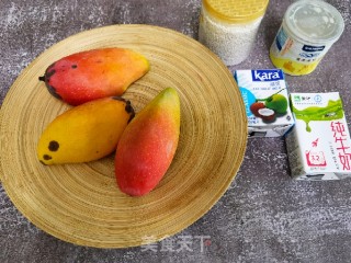 夏季必吃苦品，椰喷鼻芒果西米露的做法步调：1