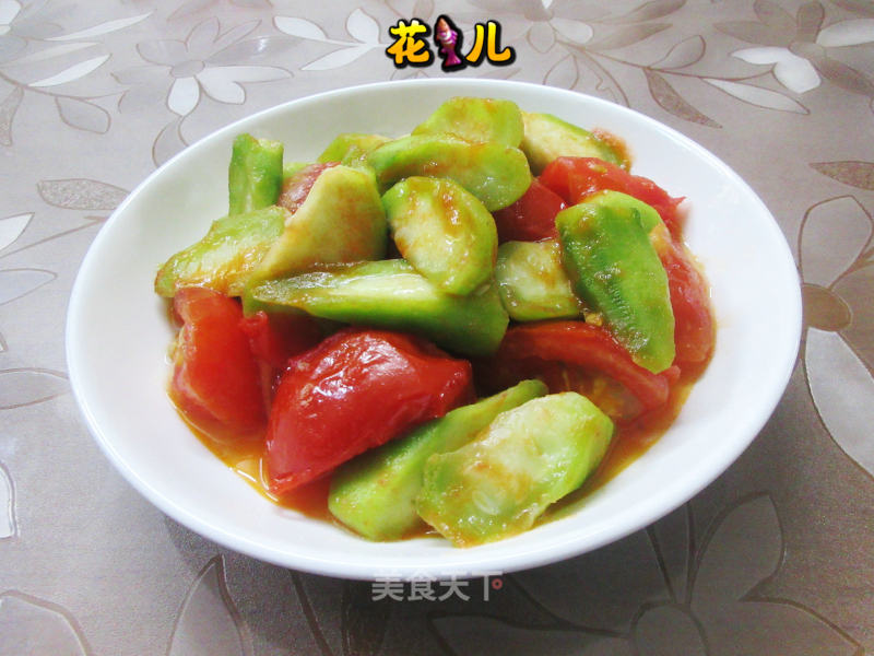 番茄炒棱角丝瓜的做法
