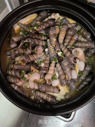 坑螺豆腐煲的做法步调：10