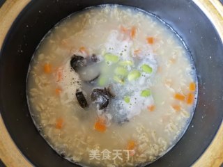 海参毛豆燕麦粥的做法步调：8