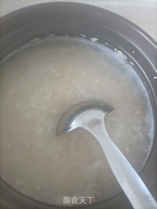 青菜燕麦粥的做法步调：1