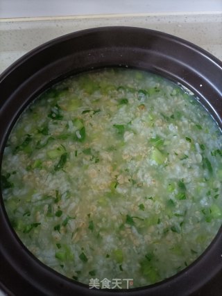 青菜燕麦粥的做法步调：7