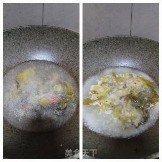 猪血酸菜粉丝汤的做法步调：4