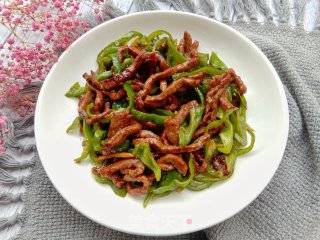 青椒牛肉丝的做法步调：9