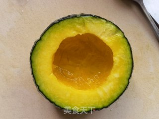 贝贝北瓜蒸糯米饭的做法步调：4