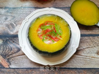 贝贝北瓜蒸糯米饭的做法步调：10