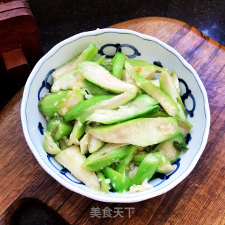 核桃油炒丝瓜的做法步调：9