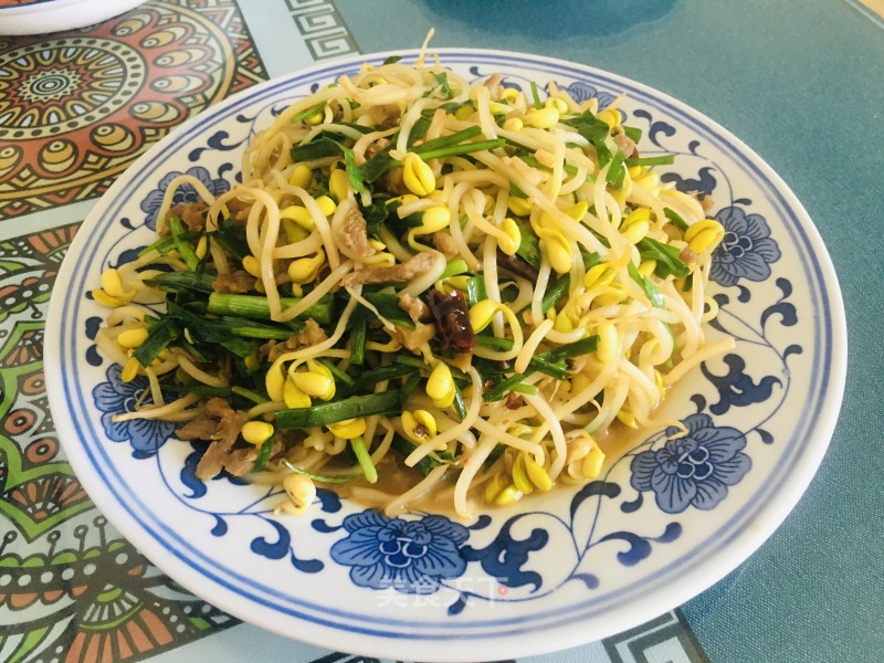 黄芽菜炒牛肉的做法